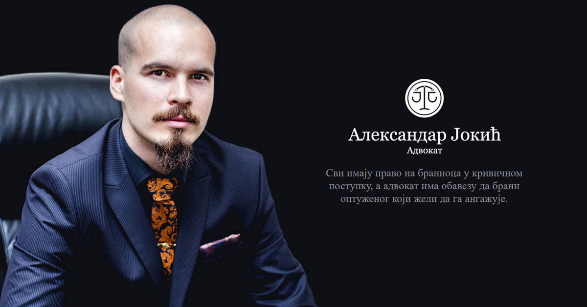Advokat Aleksandar Jokić